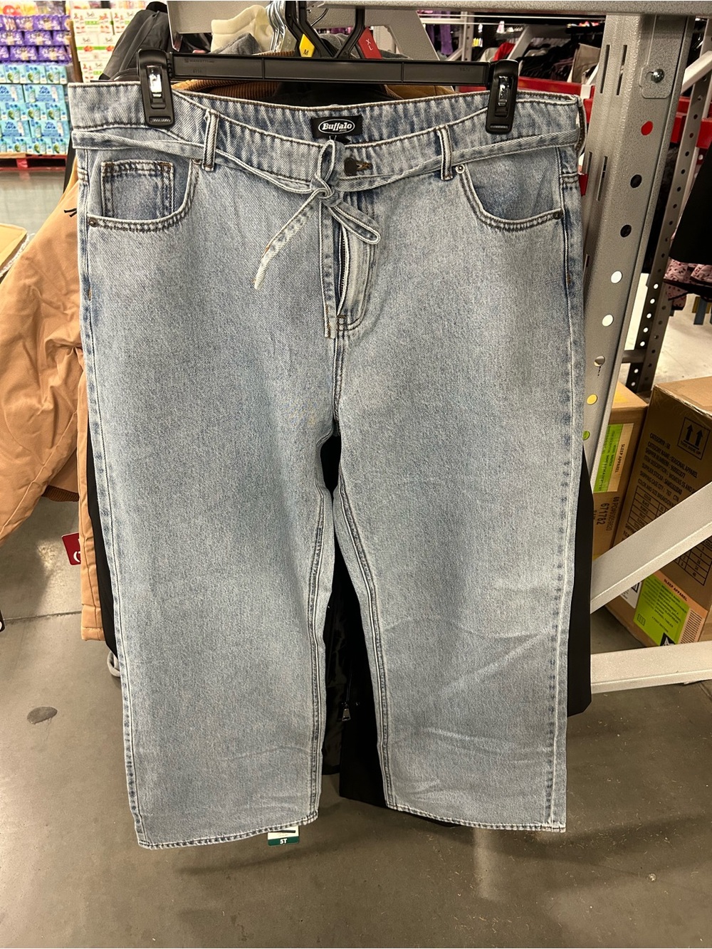 Buffalo Jeans Wide Leg Belted Jeans in size 14 Brand new with tags